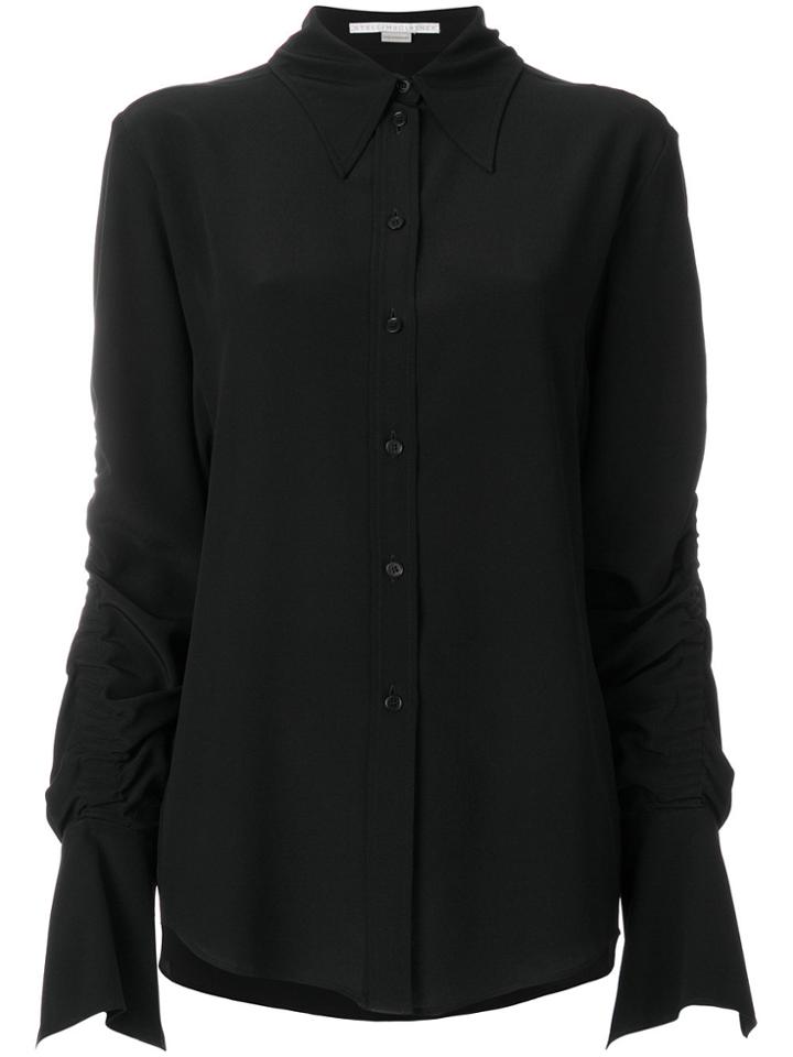 Stella Mccartney Gathered Sleeve Shirt - Black