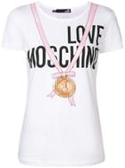 Love Moschino Trompe L'oeil Medal T-shirt - White