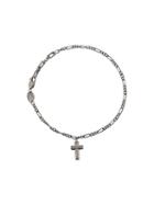 Northskull Angular Cross Bracelet - Silver