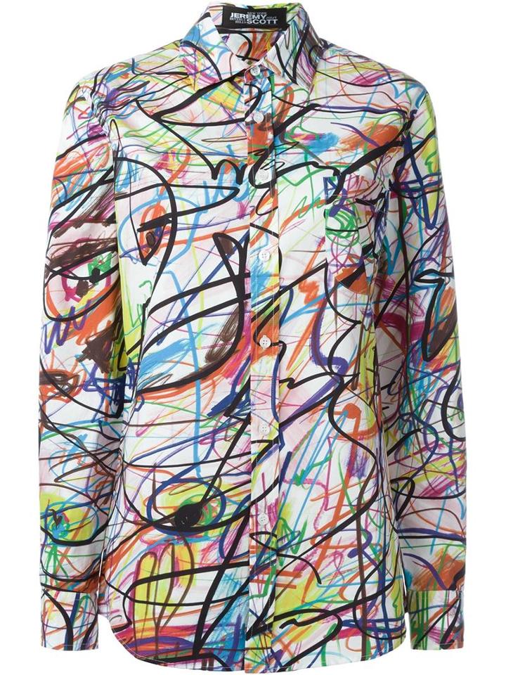 Jeremy Scott Scribble Print Shirt