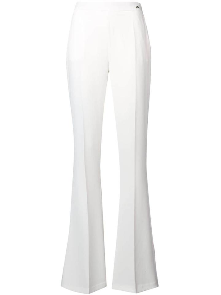 Elisabetta Franchi High-waisted Flared Trousers - White
