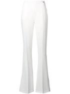 Elisabetta Franchi High-waisted Flared Trousers - White