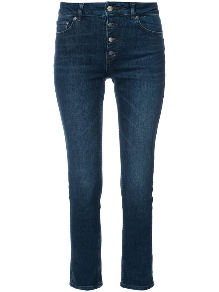 Anine Bing High Waisted Skinny Jeans - Blue