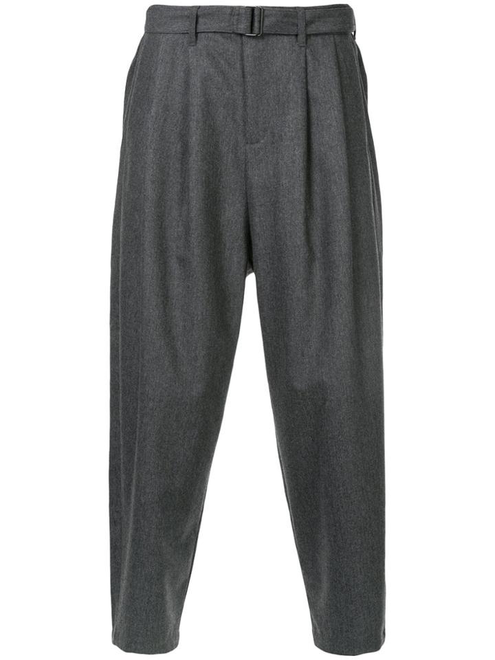 Kazuyuki Kumagai Drop Crotch Pants - Grey