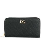 Dolce & Gabbana Love Logo Embossed Wallet - Black