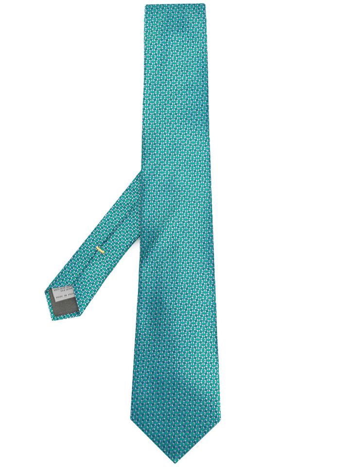 Canali Printed Tie - Green