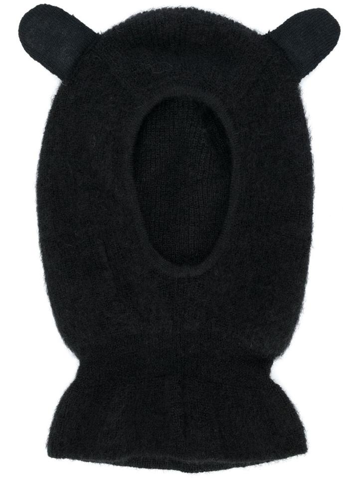 Gcds Face Mask Knitted Beanie - Black