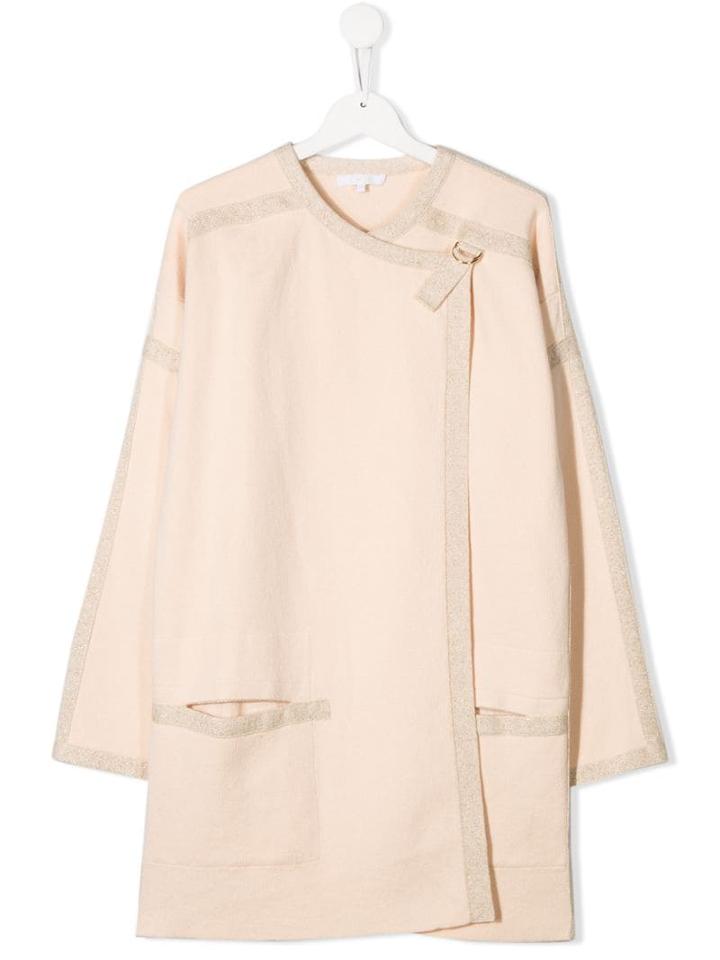 Chloé Kids Double-breasted Coat - Pink