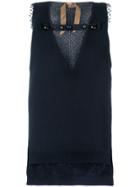 No21 Netting Panel Vest Top - Blue