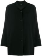 Apuntob Oversized Buttoned Jacket - Black