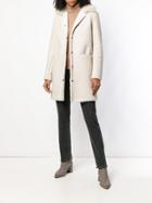 Salvatore Santoro Shearling Midi Coat - Neutrals