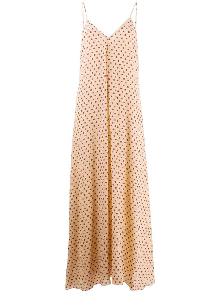 Forte Forte Polka Dot Maxi Dress - Neutrals
