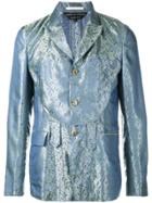 Comme Des Garçons Homme Plus Jacquard Blazer - Blue