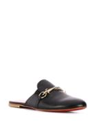 Cesare Paciotti Kids Teen Round Toe Slippers - Black