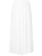 Astraet Pleated Midi Skirt - White