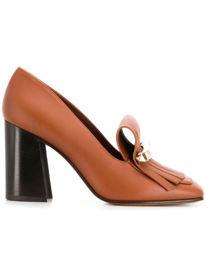 Valentino Valentino Garavani Uptown Loafer Pumps - Brown