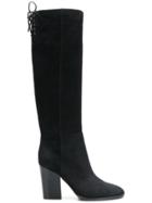 Sergio Rossi Smooth Knee-length Boots - Black