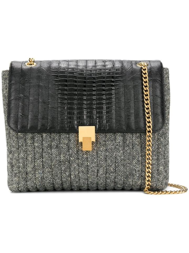 Victoria Beckham Tejus Print Shoulder Bag - Black