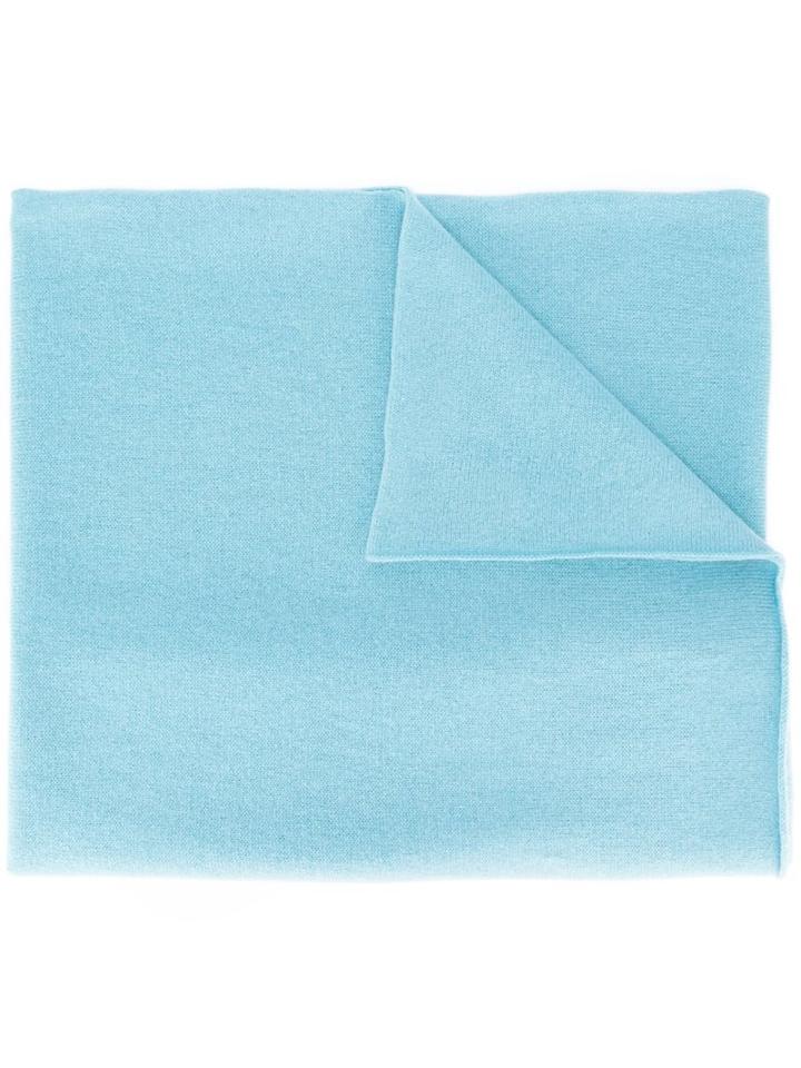 Allude Knit Scarf, Women's, Blue, Cashmere
