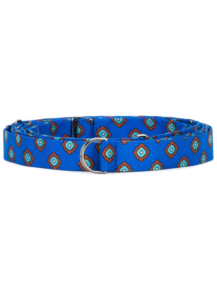 Alberto Biani Embroidered Belt - Blue