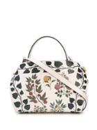 Oscar De La Renta Nolo Floral Print Tote - White