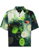 Prada Liquid Hydrangea Print Shirt - Black