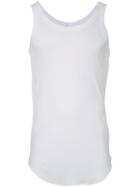 Kazuyuki Kumagai Curved Hem Vest, Men's, Size: 2, White, Cotton