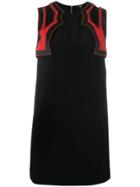 Versus Embroidered Shoulder Detail Dress - Black
