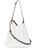 Burberry The Leather Grommet Detail Bag - White