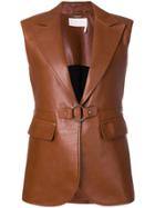 Chloé Sleeveless Long Jacket - Brown