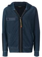Mr & Mrs Italy Navy Zip Up Hoodie - Blue