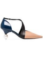 Yuul Yie Beige Cocktail 70 Leather Pumps - Neutrals
