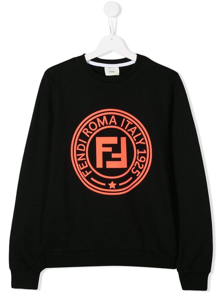Fendi Kids Printed Sweatshirt - Black