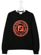 Fendi Kids Printed Sweatshirt - Black