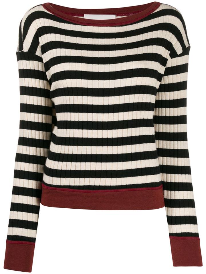 8pm Ribbed Stripe Sweatshirt - Black