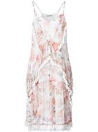 Thurley Floral Print Tassel Trim Dress - Pink & Purple