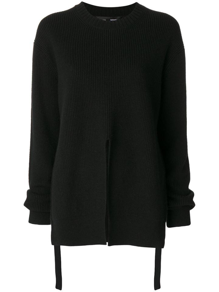 Proenza Schouler Front Slit Sweater - Black