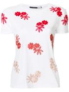 Sport Max Code Embroidered Floral T-shirt - White