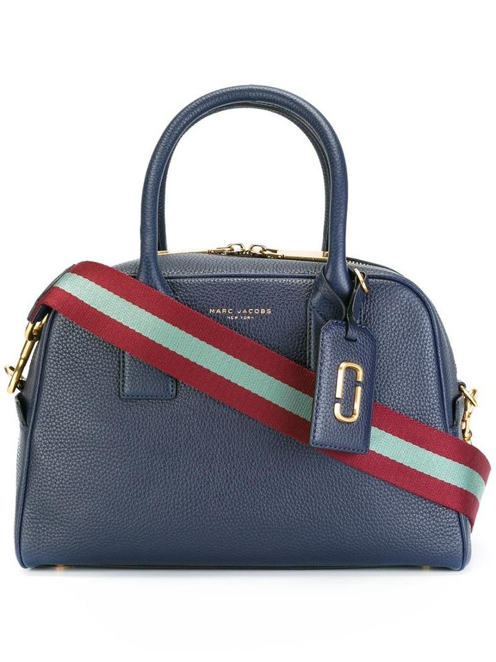 Marc Jacobs Small 'gotham' Bauletto Tote, Women's, Blue, Leather