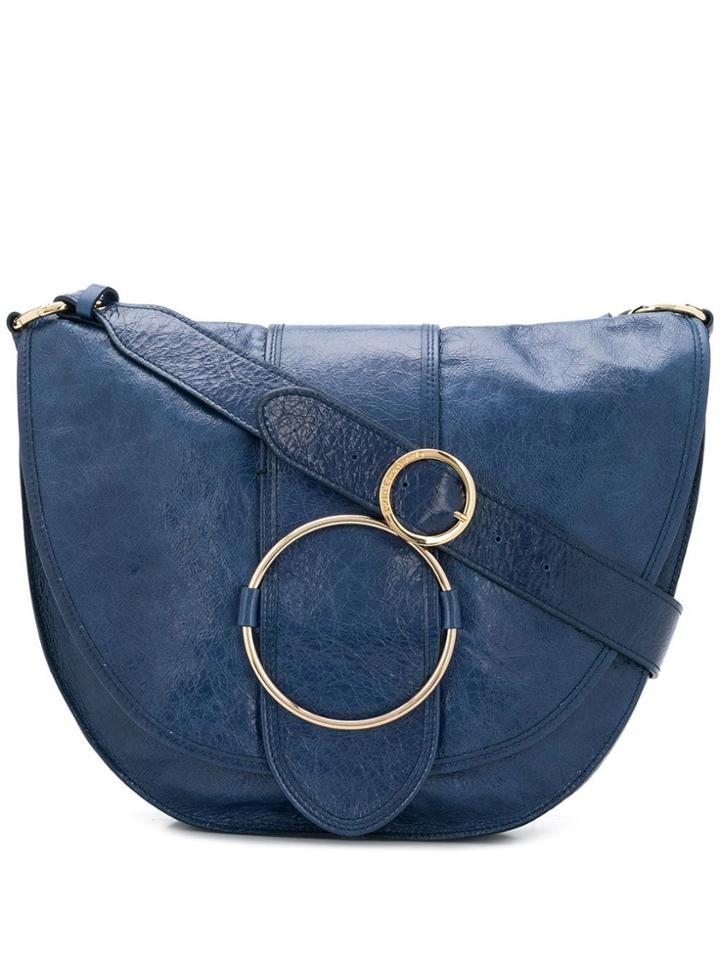L'autre Chose Buckle Detail Hobo Bag - Blue