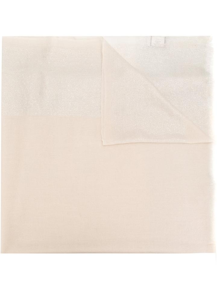 Snobby Sheep Panelled Scarf - Nude & Neutrals