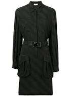Fendi Belted Shirt Dress - Black