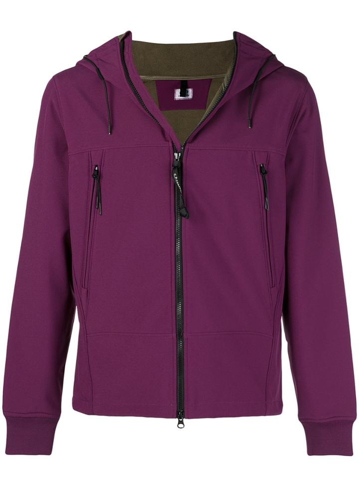 Cp Company Zipped Hooded Jacket - Pink & Purple