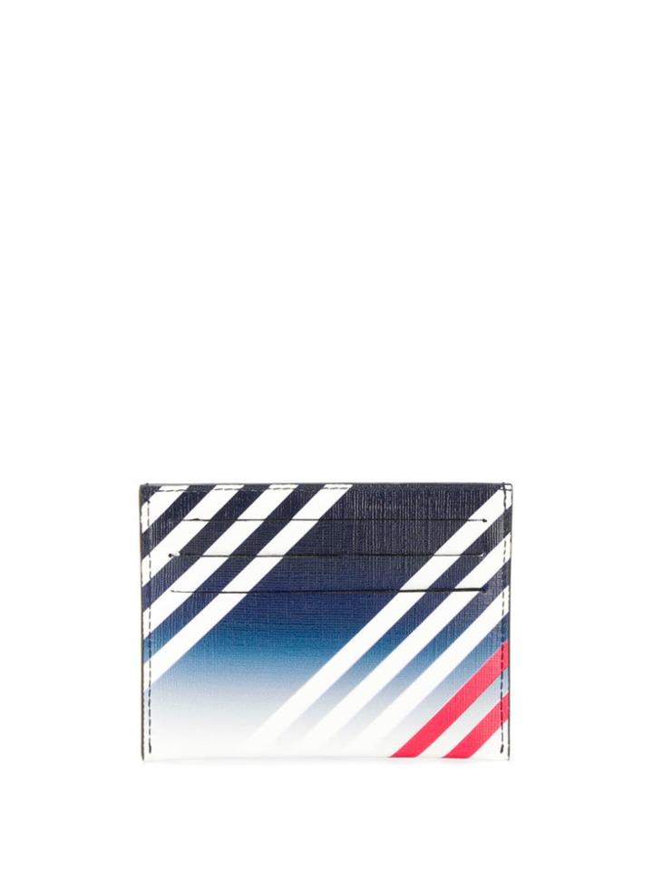 Givenchy Stripe Print Cardholder - Blue