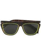 Fendi Eyewear Tortoiseshell Square Frame Sunglasses - Brown
