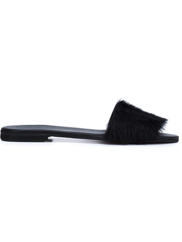 Brother Vellies Fur Detail Sliders