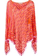 Cecilia Prado Knit Poncho, Women's, Size: Medium, Yellow/orange, Viscose