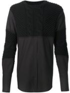 Byungmun Seo Cable Knit Inset Jumper