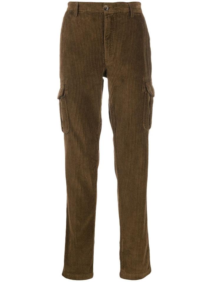 Eleventy Cargo Pocket Corduroy Trousers - Brown