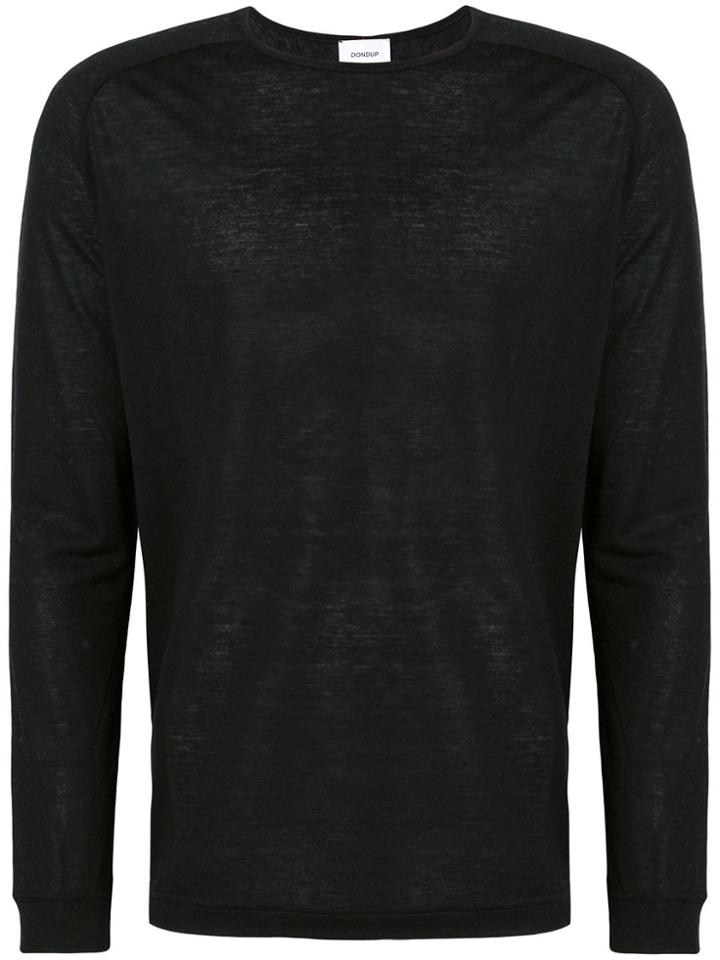 Dondup Long-sleeved T-shirt - Black